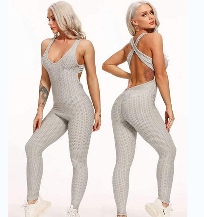 Fashionable Sports Fitness One-piece Suit Belly Lifting Hips