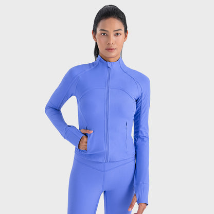 Women's Half Turtleneck Sports Fitness Jacket