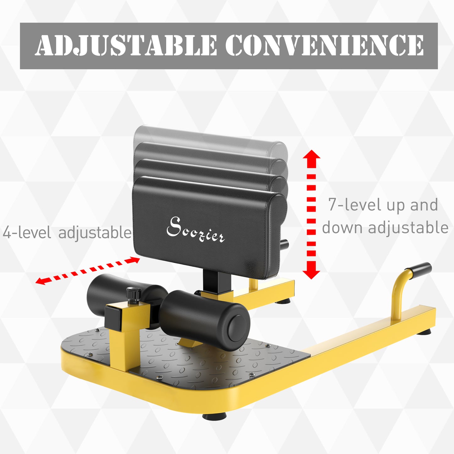 3-in-1 Padded Push Up Sit Up Deep Sissy Squat Machine