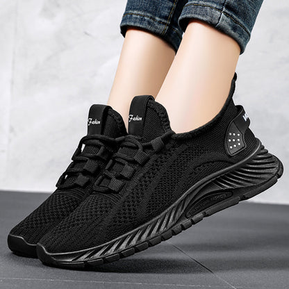 Fashion Casual Sports Shoes Women Lace Up Flat Shoes