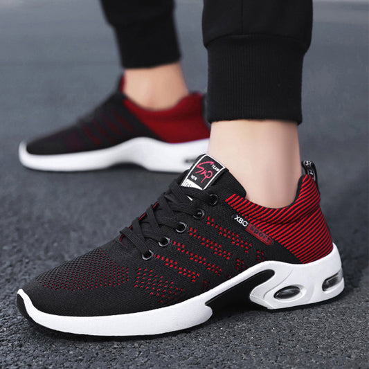 Fashion Mesh Shoes With Striped Design Men Outdoor Sports Shoes