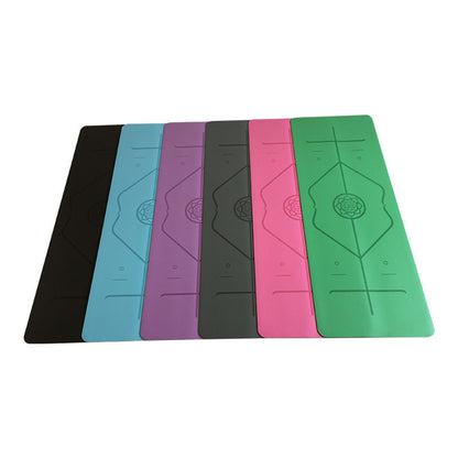 Natural rubber yoga mat