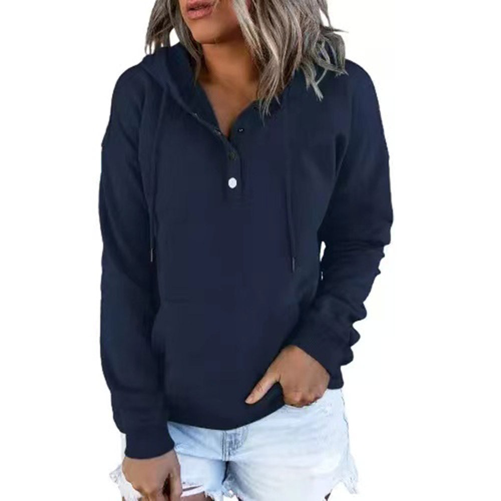 Long-sleeved Hooded Sweatshirt With Pockets Sports Clothing