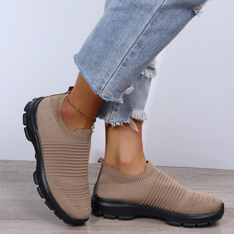 Knit Sock Shoes Women Comfortable Walking Running Sneakers