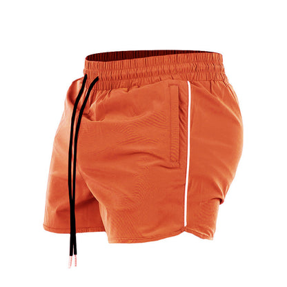 Sports Short Shorts Zipper Pocket Stretch Training Pant