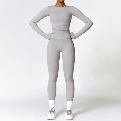 Tight-fitting Brushed Yoga Suit Quick-drying Fitness Clothes Fitness