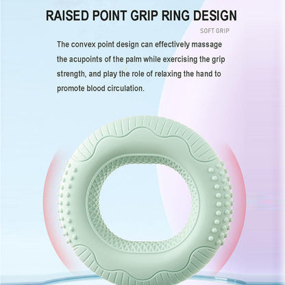 Silicone Adjustable Hand Grip Arm Strength Exercise Gripping Ring