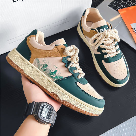 Lace-up Casual Shoes Men Outdoor Walking Shoes