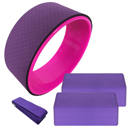 Four-piece yoga wheel set