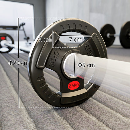 SPORTNOW Olympic Weight Plates, 2"/5cm Weight Disc Pair