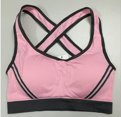 Women Athletic Vest Padded Tank Top Gym Fitness Sports