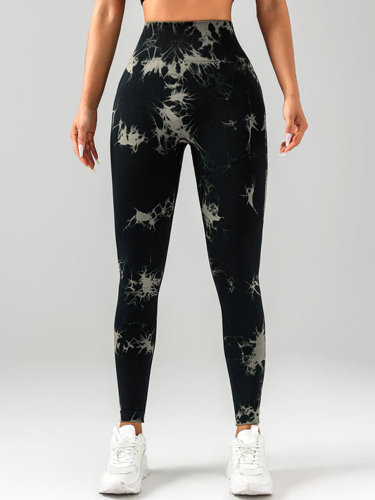 Tie Dye Workout Seamless Leggings For Women High Waist