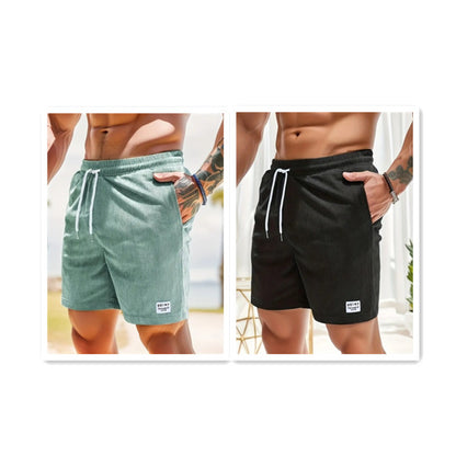 Lace-up Drawstring Shorts Summer Corduroy Sports Short