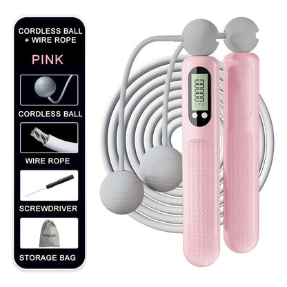 Cordless Counting Skipping Rope Smart Fitness Exercise