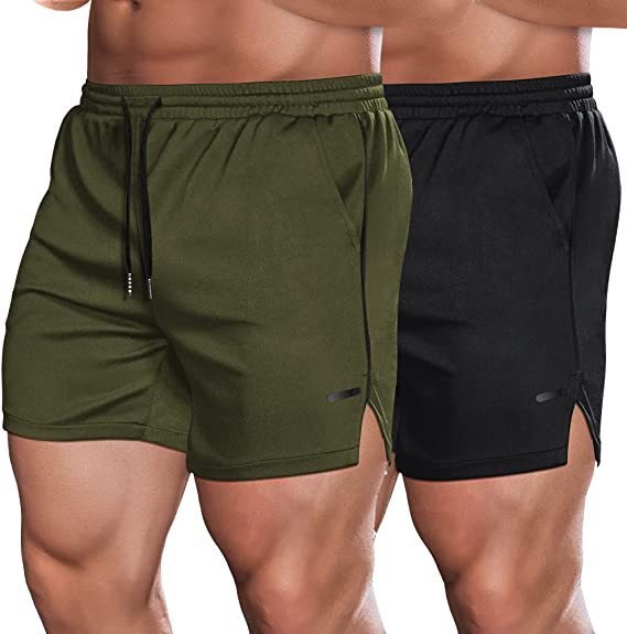 Running Training Mesh Color Matching Fitness Shorts Men