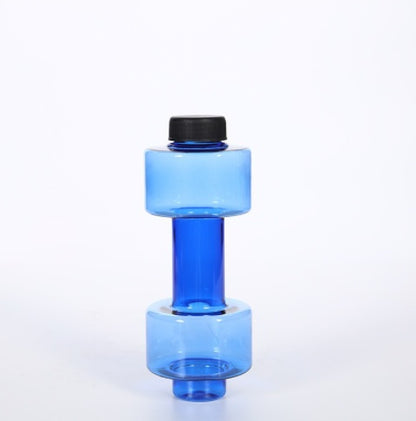 Creative Dumbbell Fitness Water Bottle Filled Cup