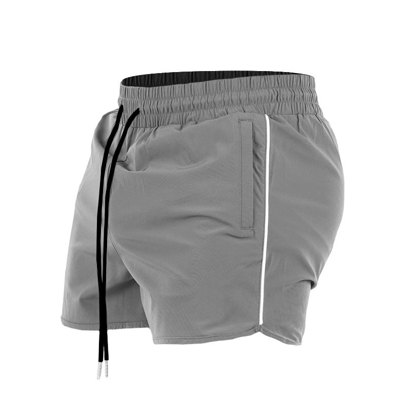 Sports Short Shorts Zipper Pocket Stretch Training Pant