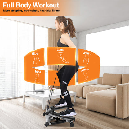 Fitness Step Machine, Mini Step Machine With Resistance Band