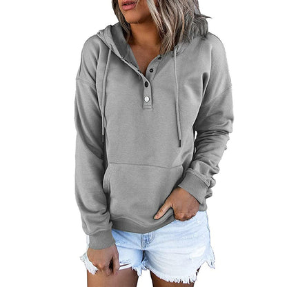 Long-sleeved Hooded Sweatshirt With Pockets Sports Clothing