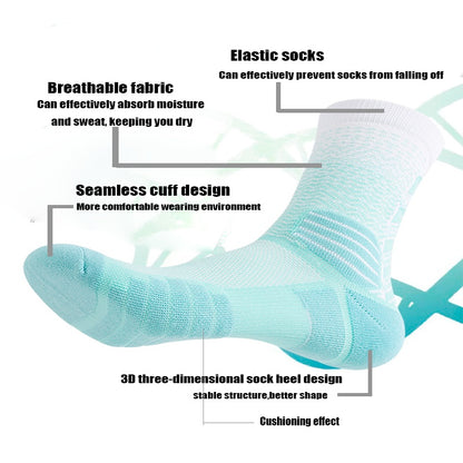 5 Pairs Mens Athletic Socks Cushion Running Socks