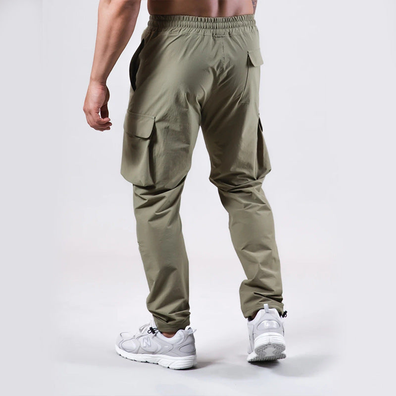 Overalls Trousers Thin Elastic Leggings Running Training Sweatpants