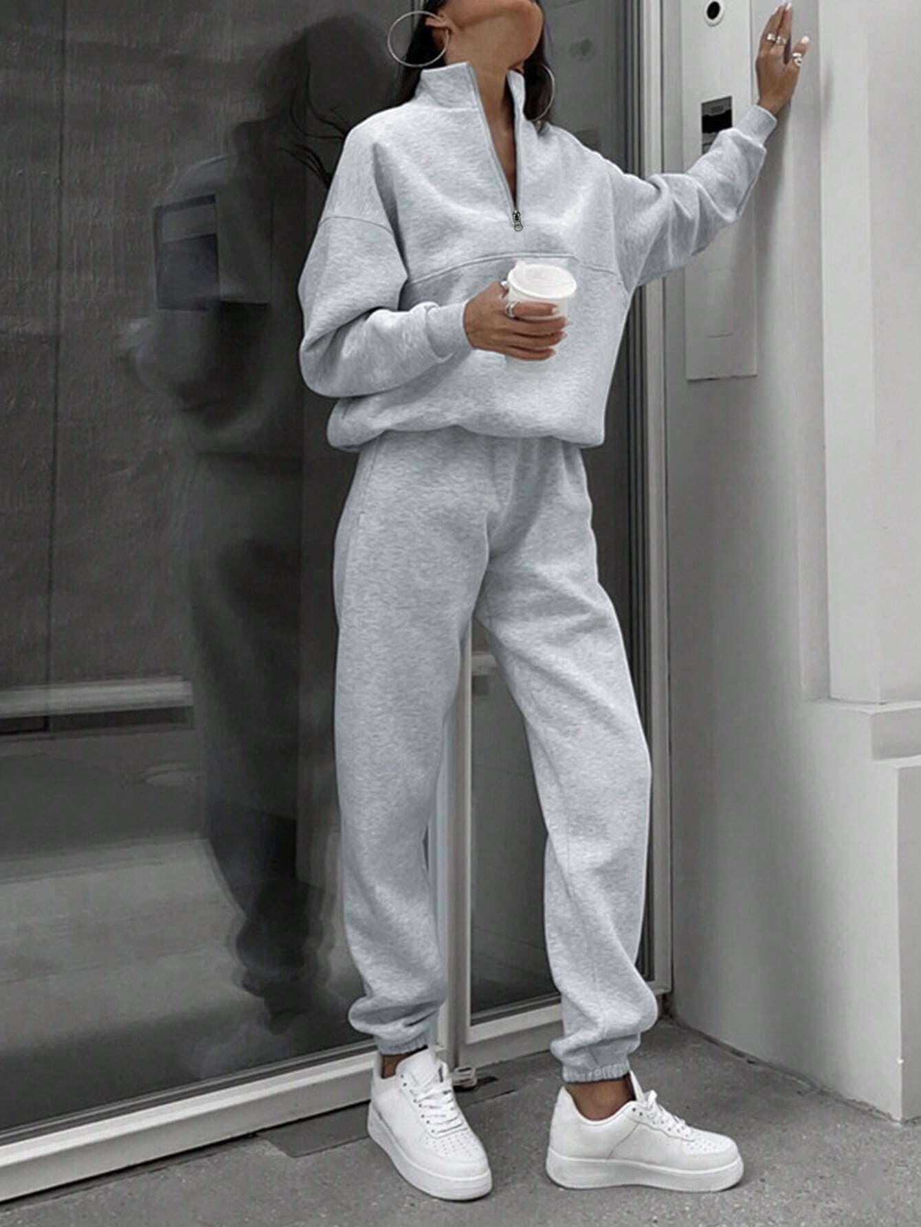 Long-sleeved Sports Sweatshirt Suit Fashion For Women