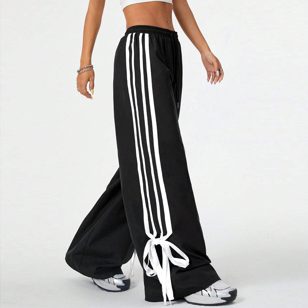 High Waist Wide Leg Pants Women's Sports Trousers