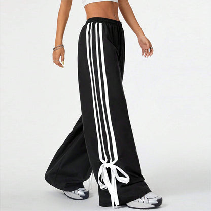 High Waist Wide Leg Pants Women's Sports Trousers