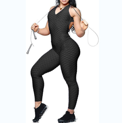 Fashionable Sports Fitness One-piece Suit Belly Lifting Hips