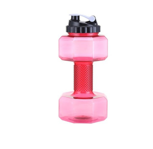 Creative Dumbbell Fitness Water Bottle Filled Cup