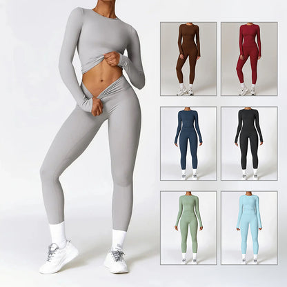 Tight-fitting Brushed Yoga Suit Quick-drying Fitness Clothes Fitness