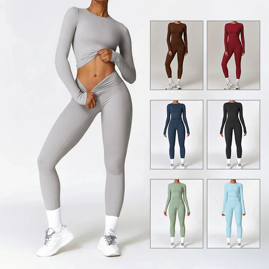 Tight-fitting Brushed Yoga Suit Quick-drying Fitness Clothes Fitness