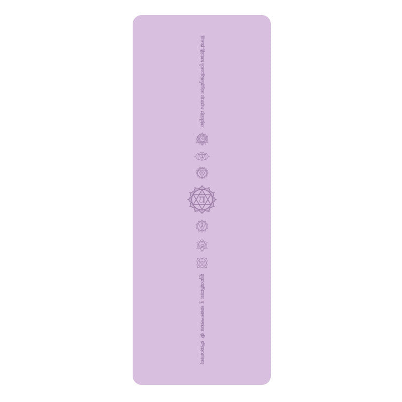 White Pu Leather Natural Rubber Rustic Yoga Mat