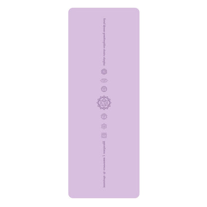 White Pu Leather Natural Rubber Rustic Yoga Mat