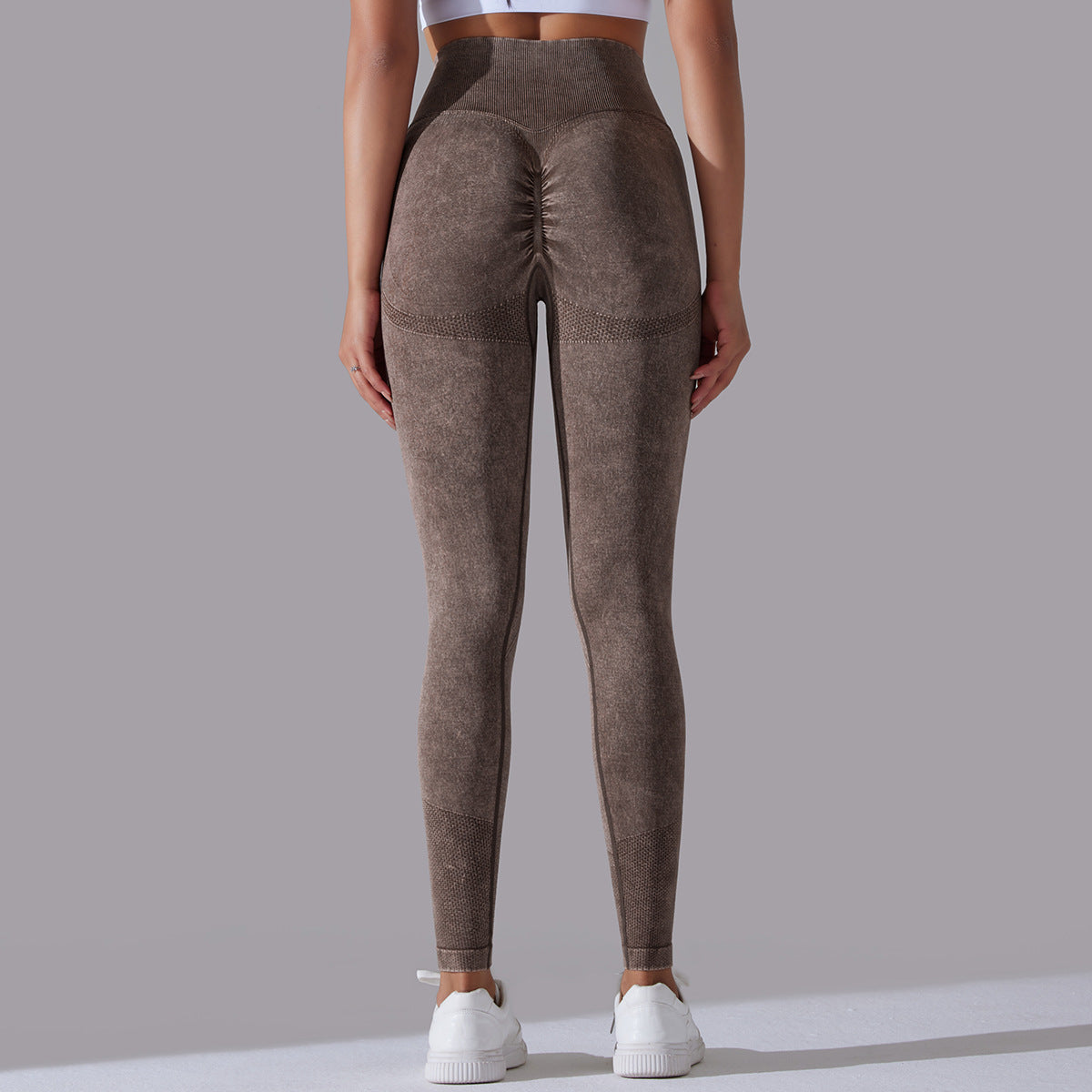 Knitted Seamless Yoga Pants Running Sports Fitness