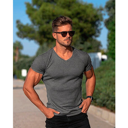 Sports Fitness Casual Short Sleeved Men's Clothing