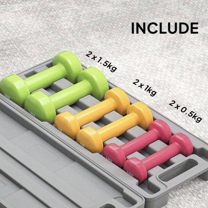 6Kg Dumbbell Set Fitness Weight Set For Men And Women