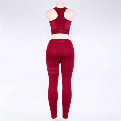 Women sport Suit Gym Yoga Sets 2 Pieces Women Sportwear Yoga Set