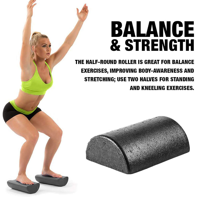 Yoga Foam Roller EPP Semi-circular Smooth Fitness