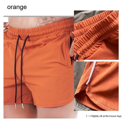 Sports Short Shorts Zipper Pocket Stretch Training Pant