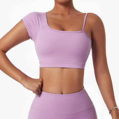 Yoga Suit Women's Running And Cycling Wear Off-shoulder