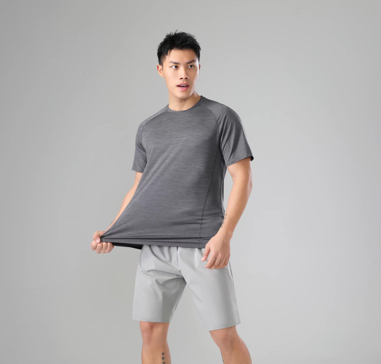 Breathable Quick-drying Sports Fitness Short Sleeve Men's Clothing