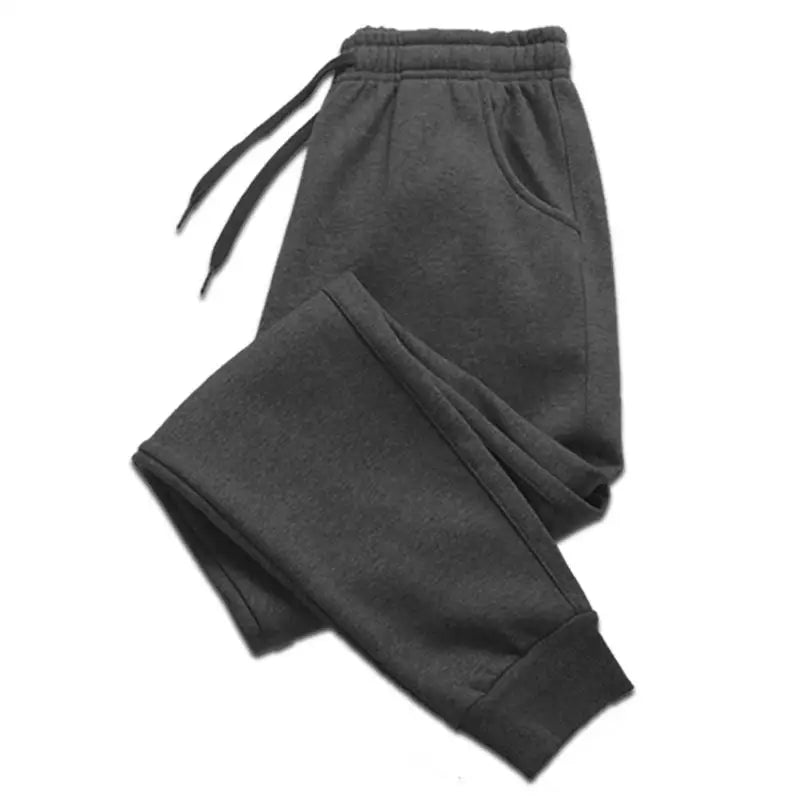 Men Women Long Pants Autumn and Winter Mens Casual Fleece Sweatpants