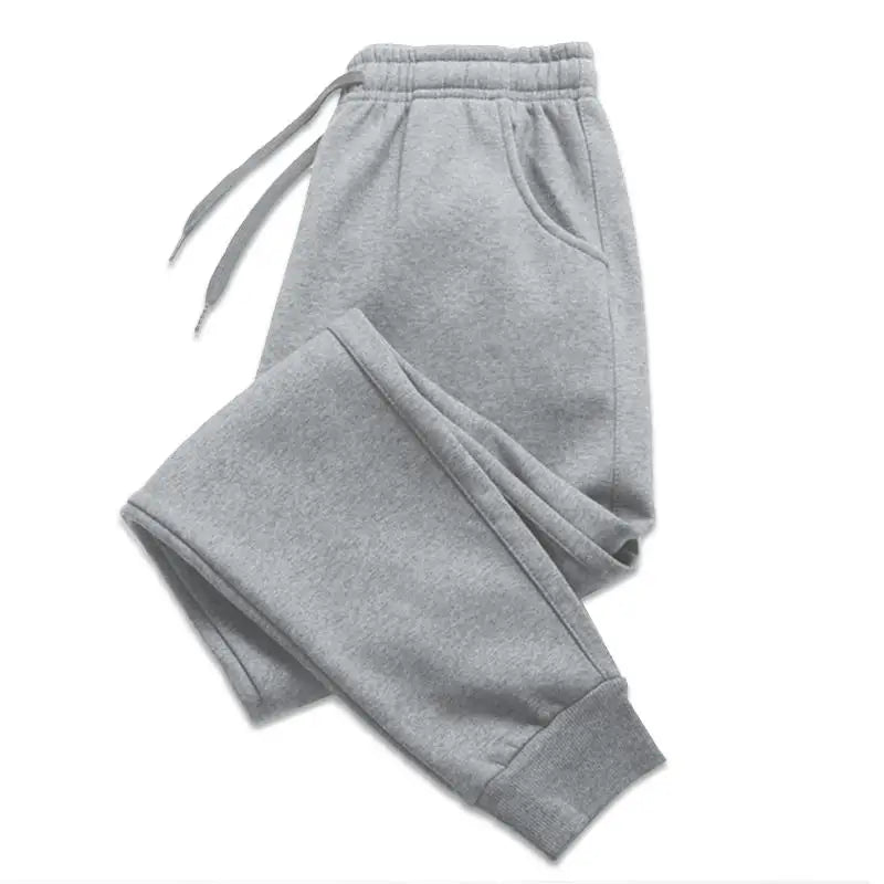 Men Women Long Pants Autumn and Winter Mens Casual Fleece Sweatpants