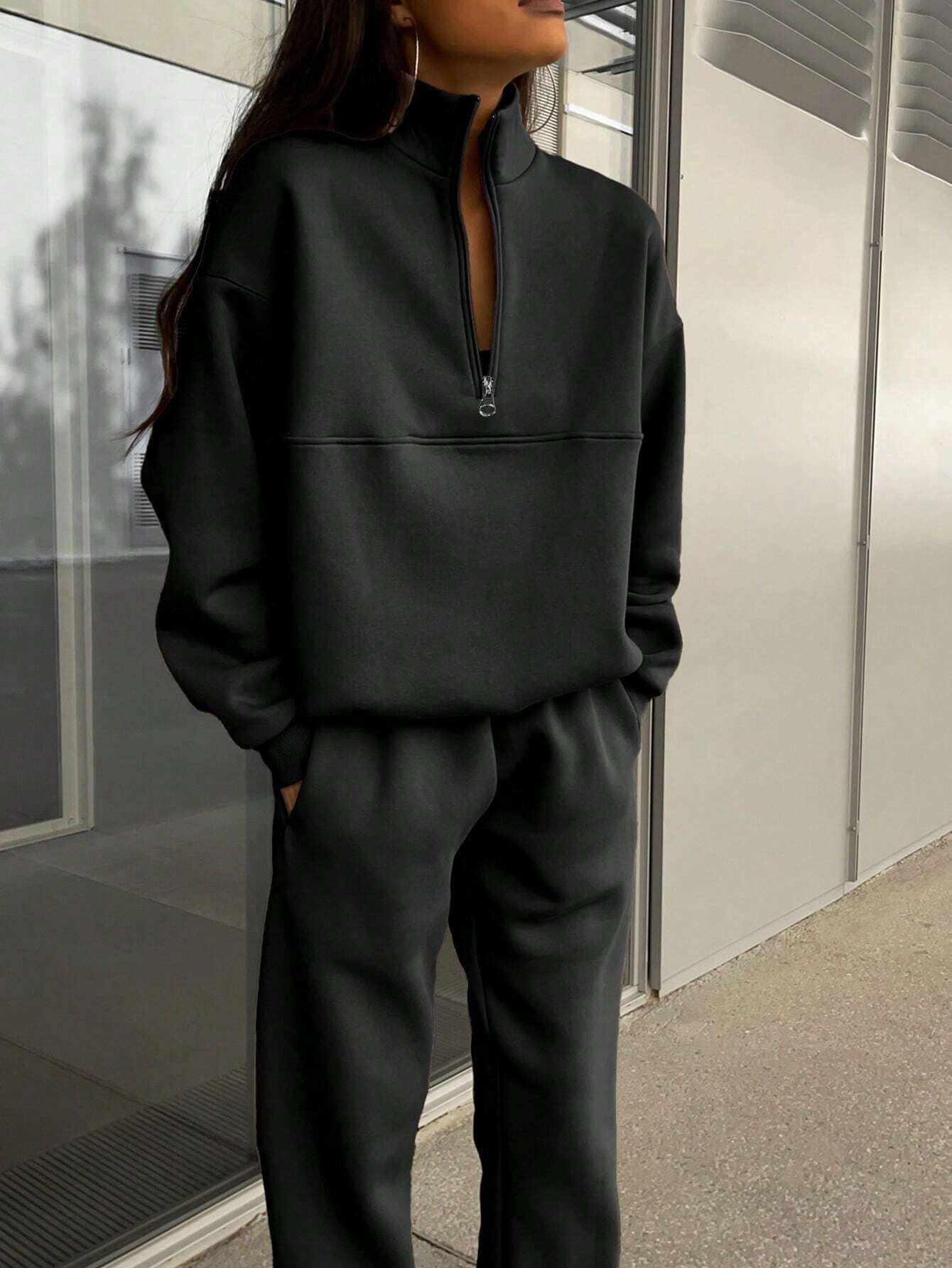 Long-sleeved Sports Sweatshirt Suit Fashion For Women