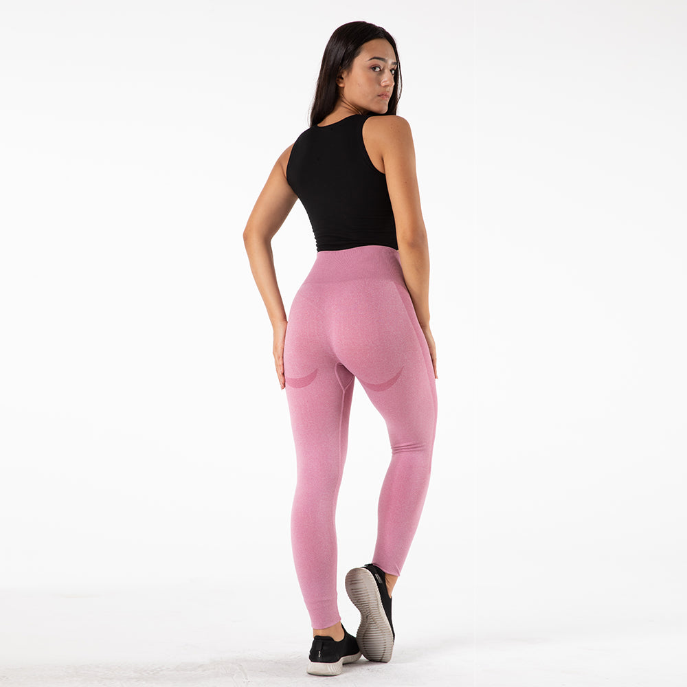 Ladies Fitness Seamless High Waist Workout Pants Sports Breathable Tights