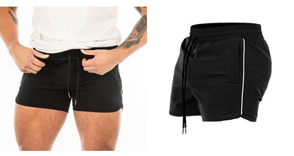 Sports Short Shorts Zipper Pocket Stretch Training Pant