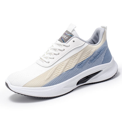 Color-blocked Mesh Sneakers Men Breathable Comfortable Sports Shoes