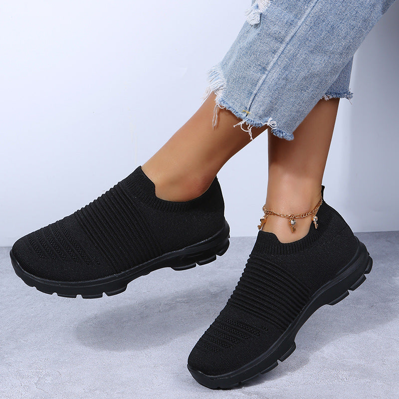 Knit Sock Shoes Women Comfortable Walking Running Sneakers