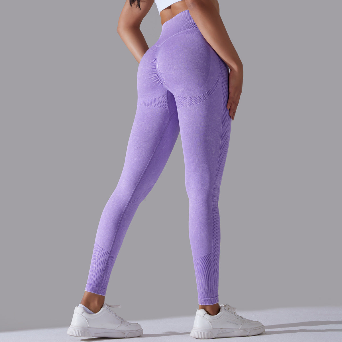 Knitted Seamless Yoga Pants Running Sports Fitness